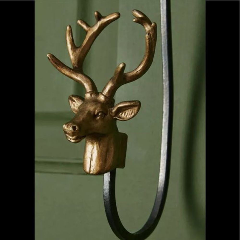 New Anthropologie Reindeer Wreath Door Hook